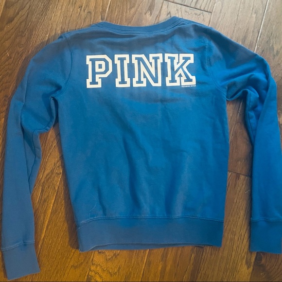 Victoria Secret PINK Pullover Blue Pullover Sweater ✨ Size XS - Picture 3 of 3